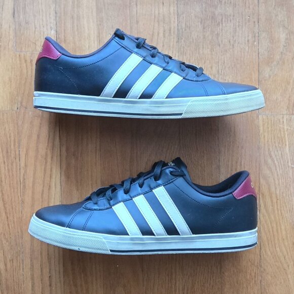 Adidas Neo Daily Men’s Sneakers – Black/White/Maroon - Picture 4 of 6